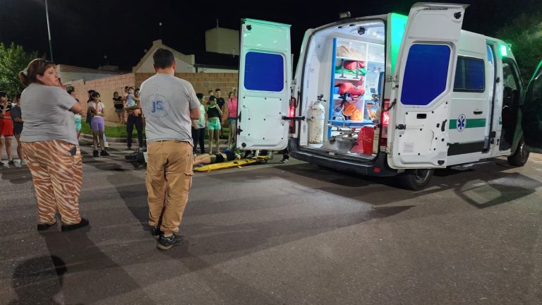 Colisión entre dos motos en el Barrio Federal: dos menores debieron ser hospitalizadas