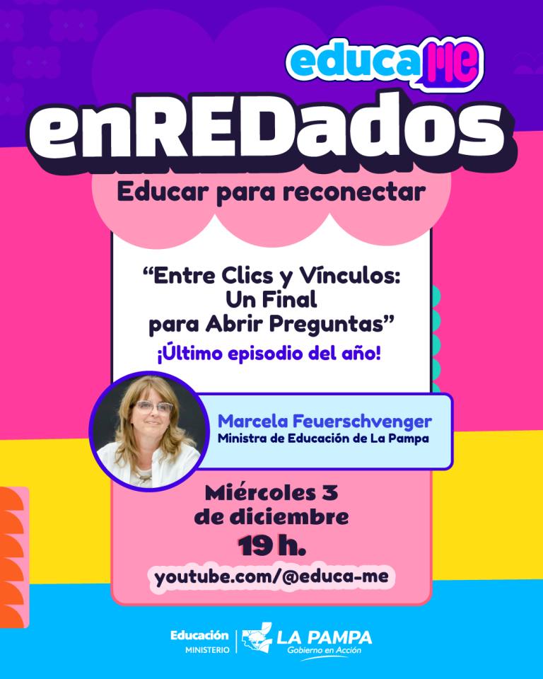 Educación transmitirá en vivo el último episodio del ciclo “enREDados”