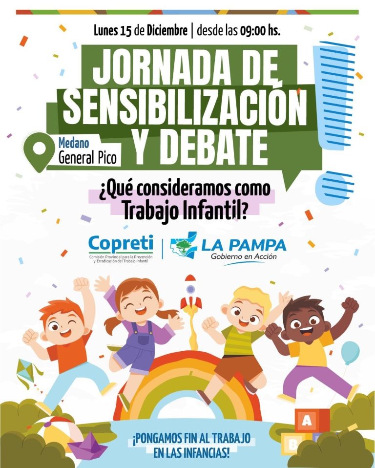 Impulsan jornada en General Pico para concientizar sobre el trabajo infantil y promover la denuncia