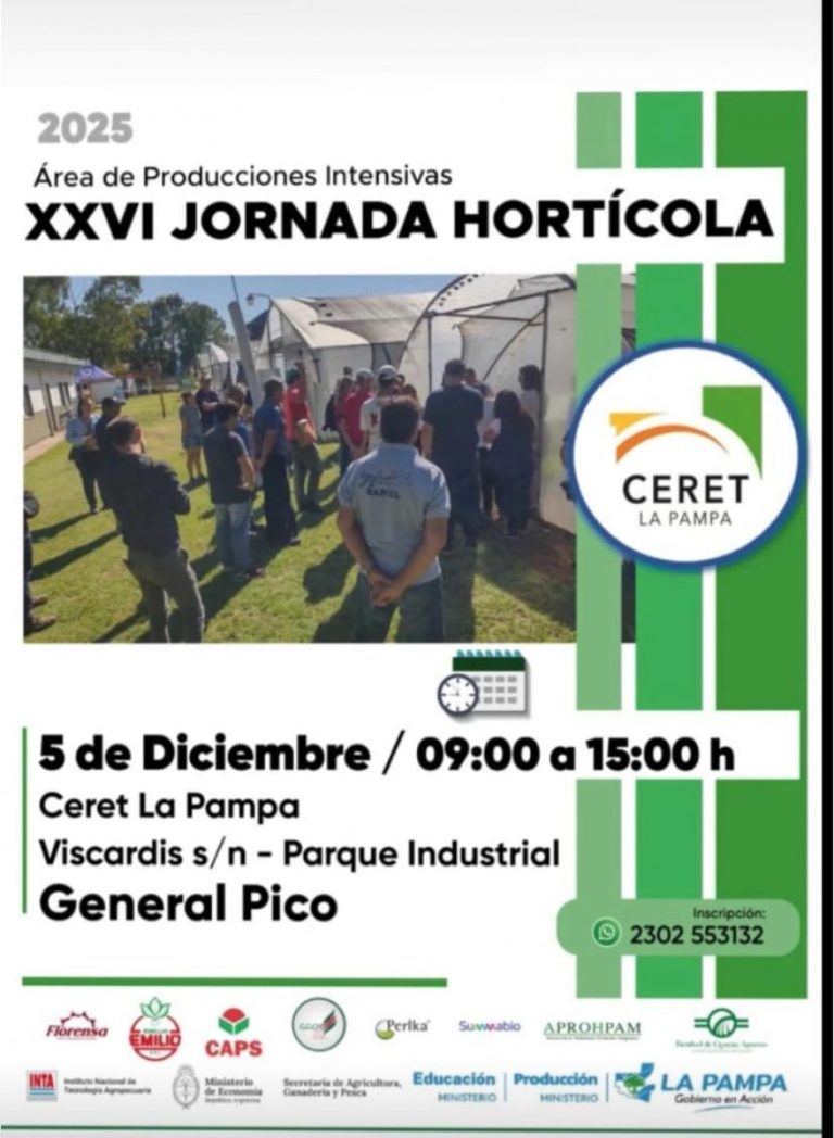 Se realiza la XXVI Jornada Hortícola en General Pico