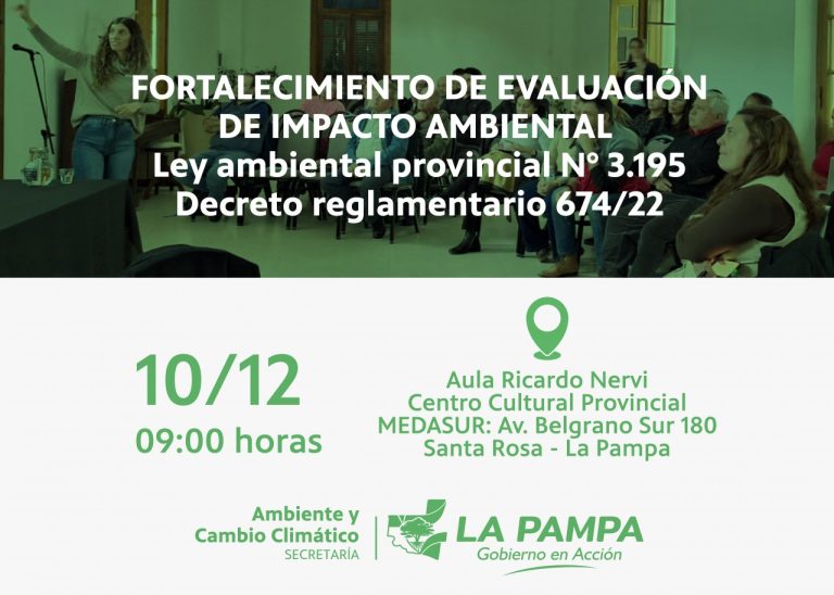 Lanzaron nueva capacitación para consultores ambientales