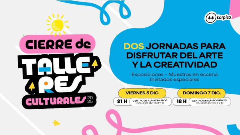 Corpico: cierre de Talleres Culturales 2025, un fin de semana de arte y creatividad