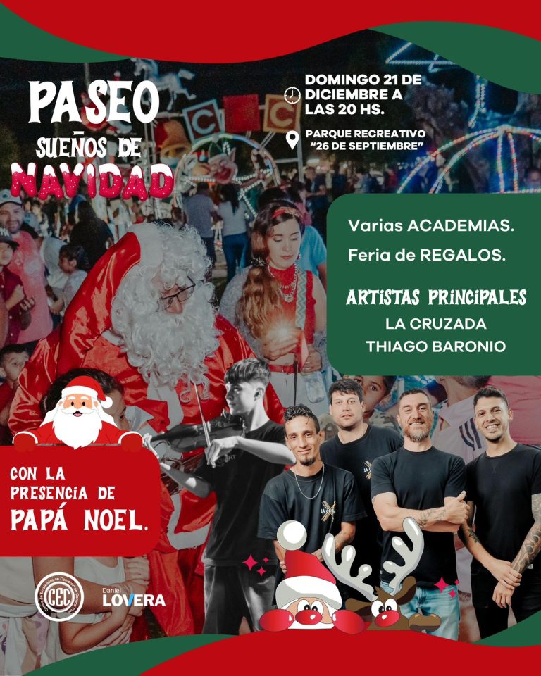 Gran cierre del Paseo ‘Sueños de Navidad’ este domingo en General Pico