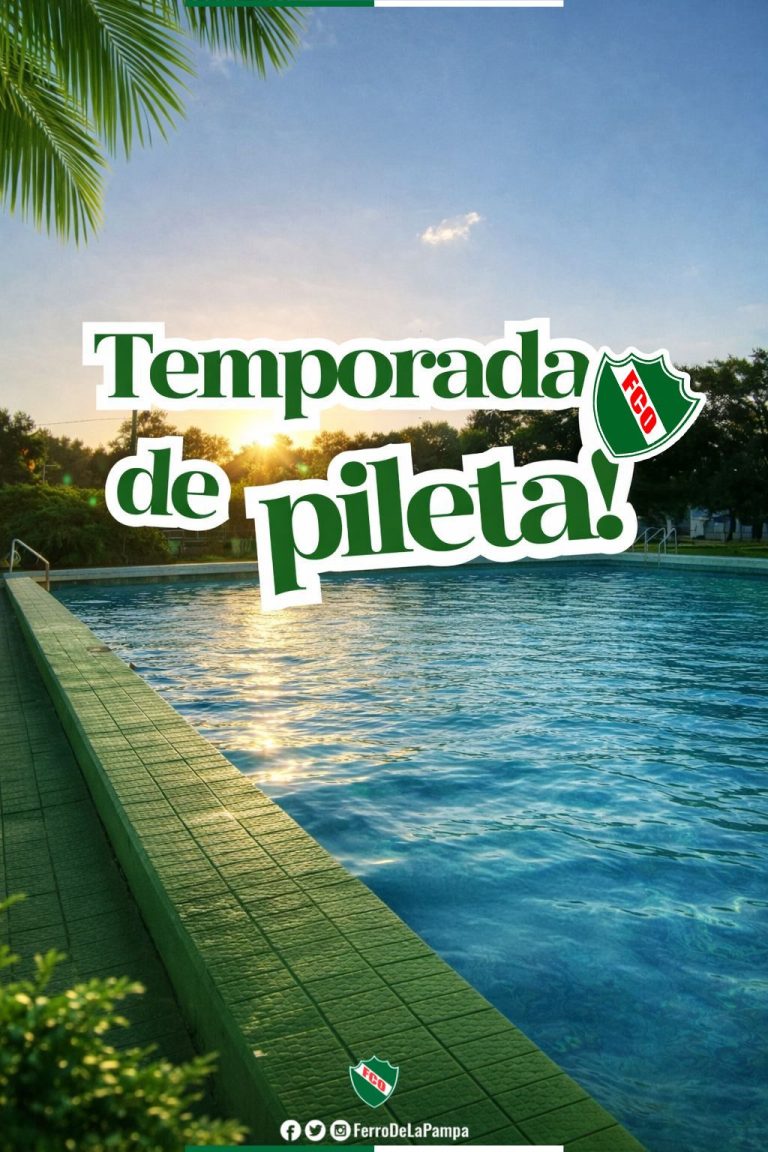El Club Ferro de Pico se prepara para el verano: abre su temporada de pileta este sábado
