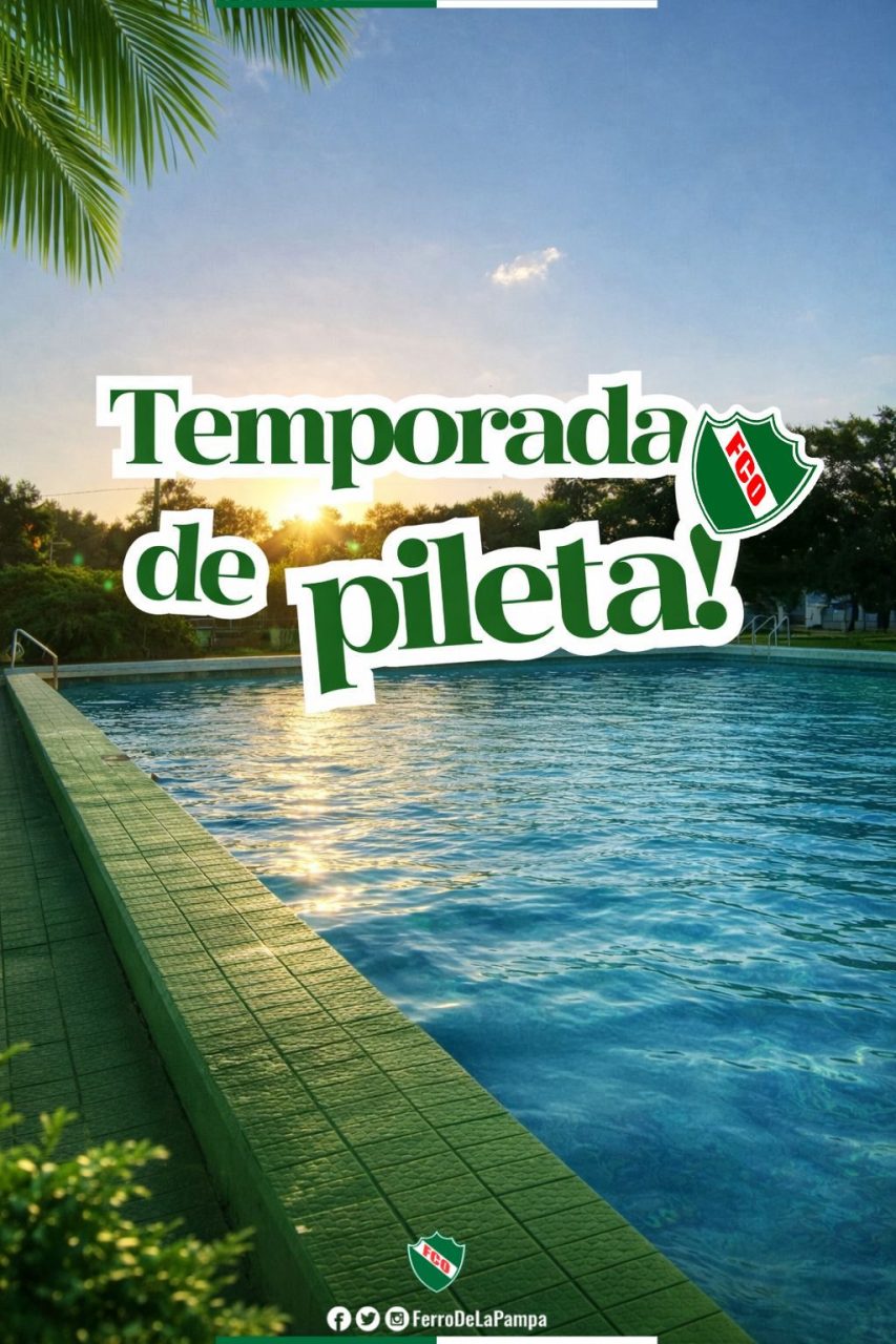 El Club Ferro de Pico se prepara para el verano: abre su temporada de pileta este sábado