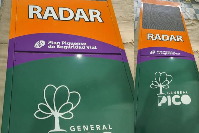 General Pico incorpora tecnología vial: se colocará el primer tótem con radar y lector de patentes en calle 9