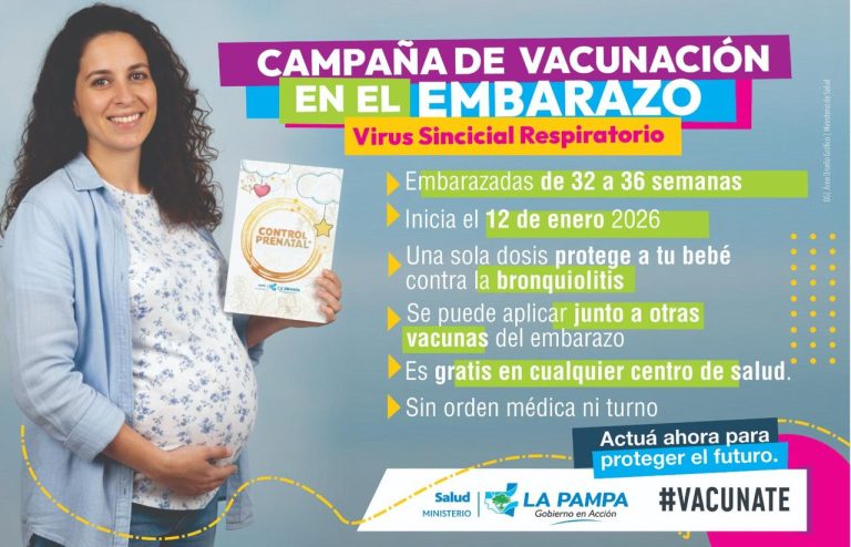 Inició la vacunación gratuita para embarazadas contra el virus que causa la bronquiolitis