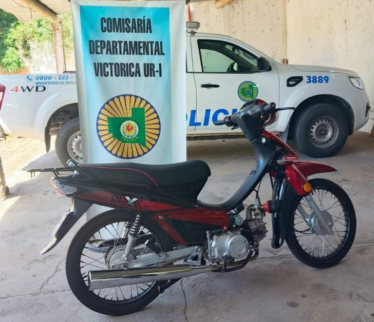Victorica: la policía frustró el robo de una motocicleta y detuvo a un hombre de Carro Quemado