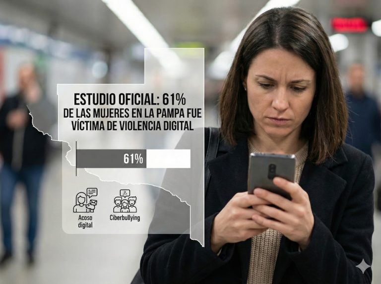 Estudio oficial revela que el 61% de las mujeres en La Pampa fue víctima de violencia digital