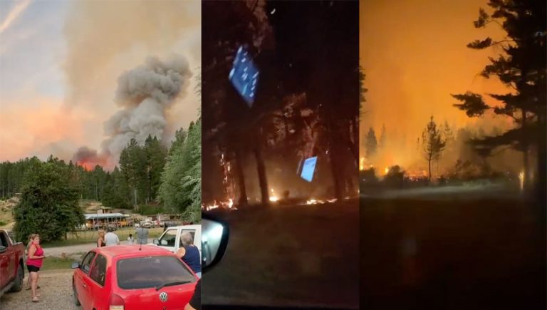 El dramático relato de un piquense atrapado por el incendio en Epuyén: “Ves todo prendido fuego como en las películas”