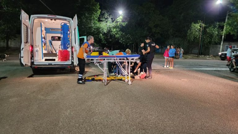 Un motociclista sufrió  heridas tras un violento choque en General Pico