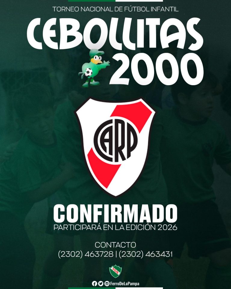 River Plate confirmó su participación en el próximo Torneo Nacional de Fútbol Infantil Cebollitas