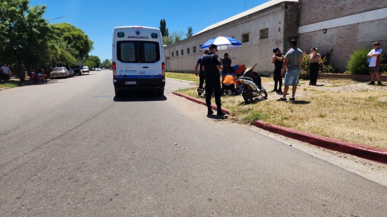 General Pico: una motociclista fue hospitalizada