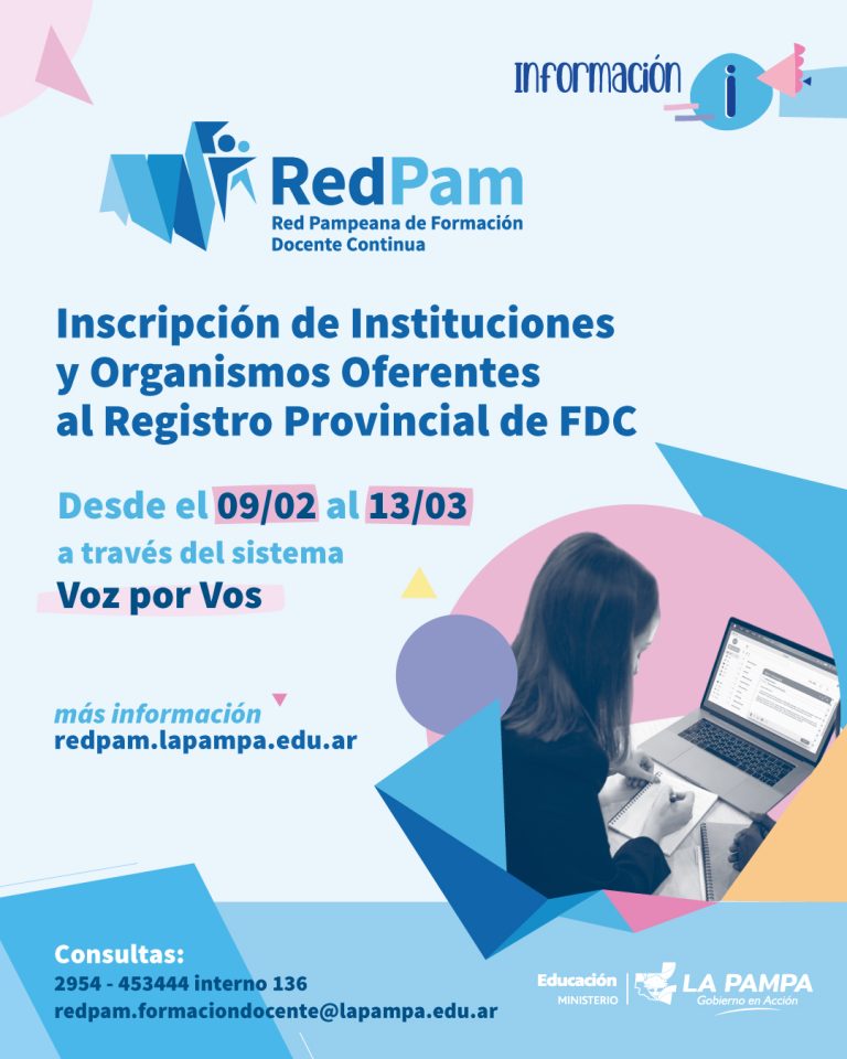 La Pampa: habilitan un nuevo período de inscripción para la RedPam