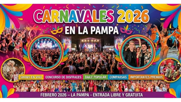 La Pampa despliega una intensa agenda cultural con fiestas populares, carnavales y el ciclo Rock del Centro