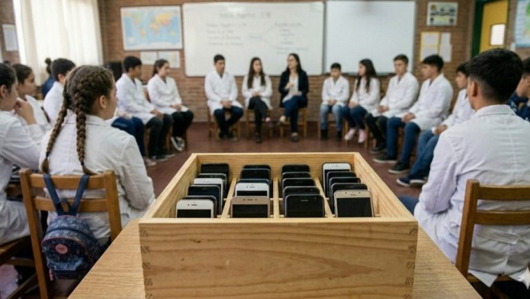 La Pampa: prohíben el uso de celulares en primaria y restringen su utilización en el secundario