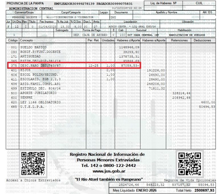 UTELPa exige la devolución de los descuentos por días de paro y denuncia ajuste salarial