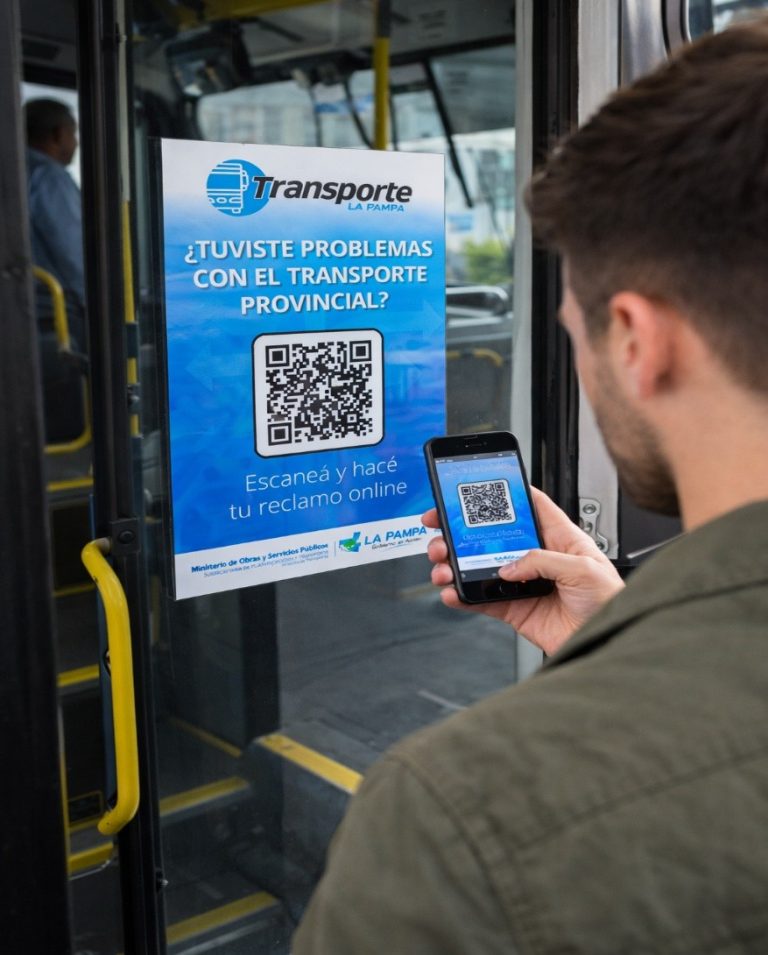 Habilitan un sistema con código QR para hacer reclamos en el transporte público provincial