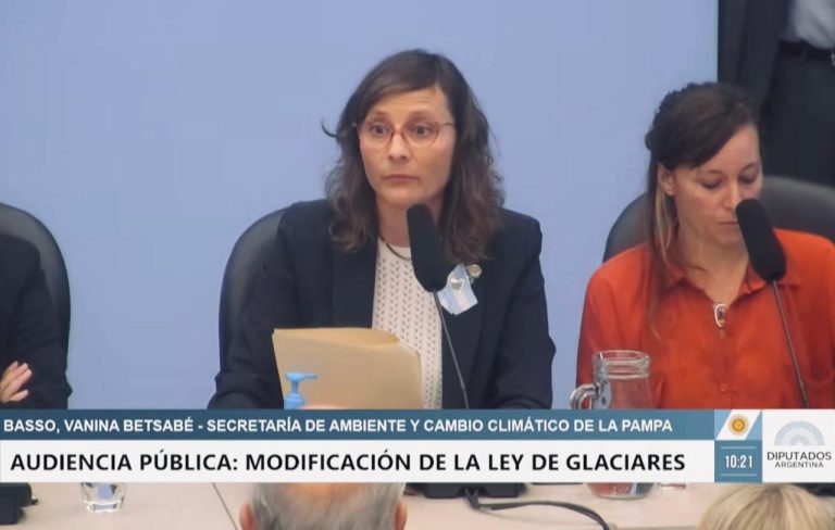 La Pampa se opone a la modificación de la Ley de Glaciares y advierte sobre el riesgo para su seguridad hídrica