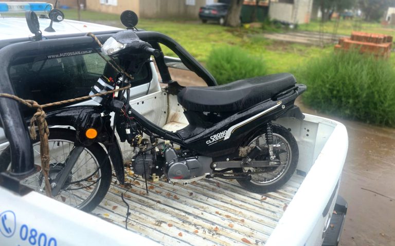 Un menor de 14 años sustrajo una moto en Castex y fue interceptado en Winifreda