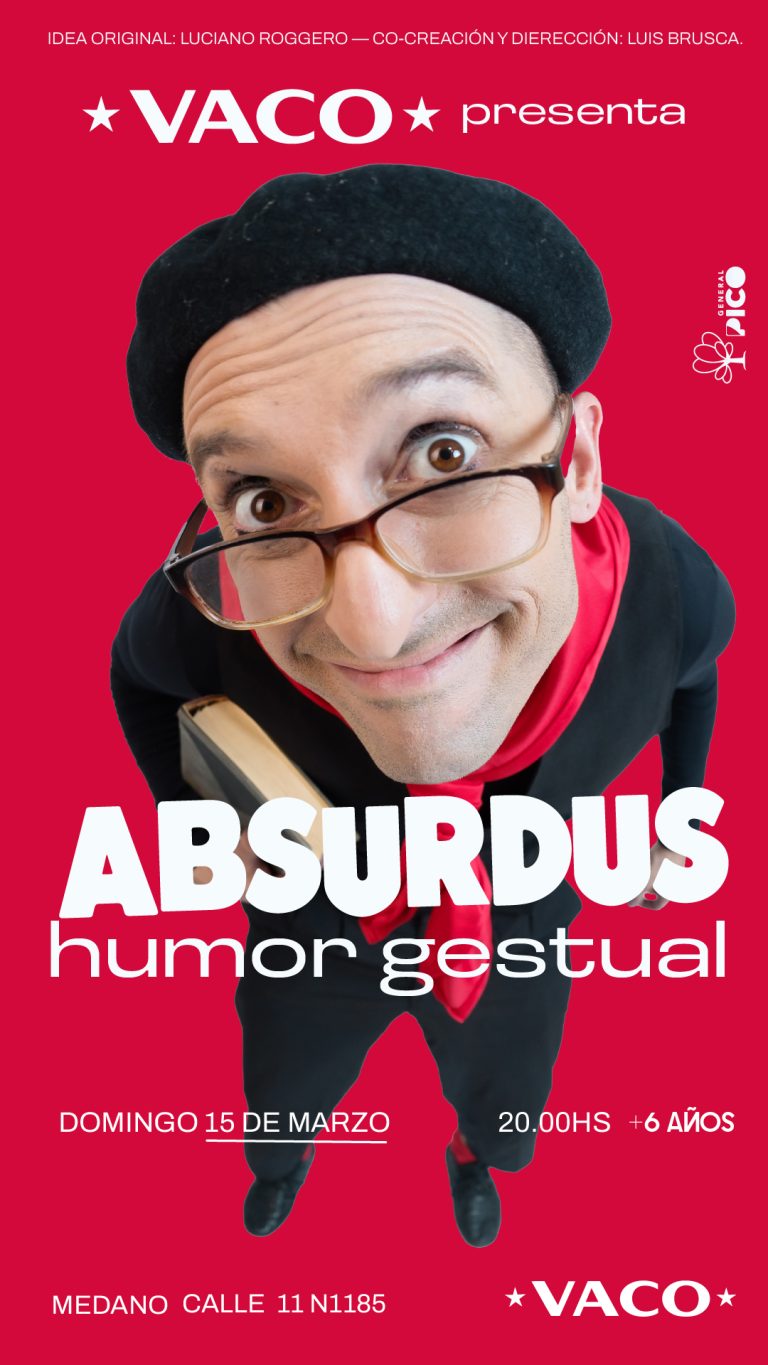 Luciano Roggero estrena “Absurdus”, un espectáculo de humor gestual y teatro físico en Médano