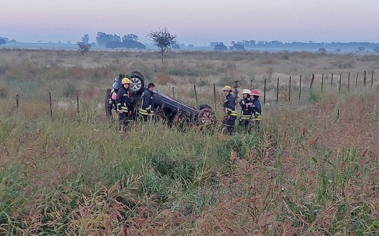 Un conductor de Realicó volcó con su vehículo en la ruta provincial  101