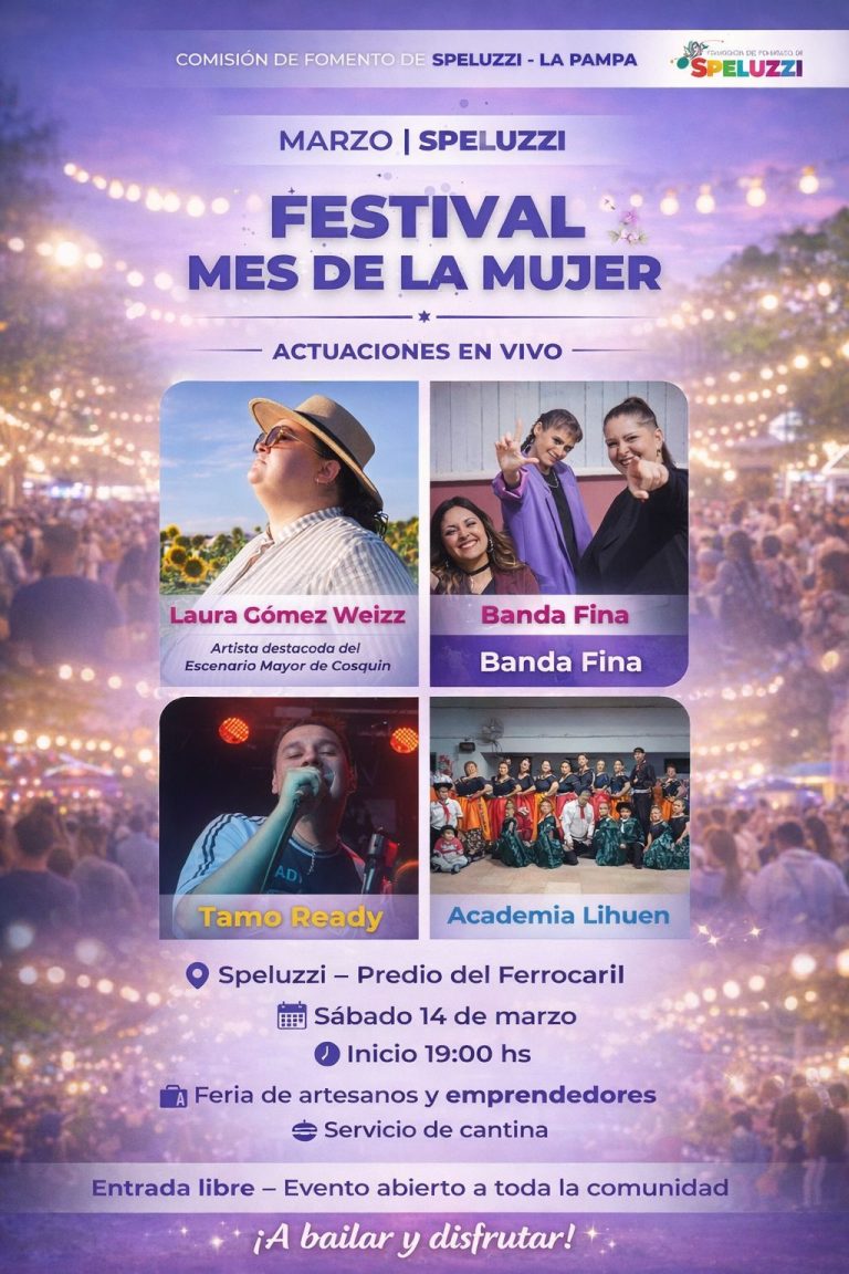 Speluzzi celebrará el Festival del Mes de la Mujer con música, danza y entrada libre