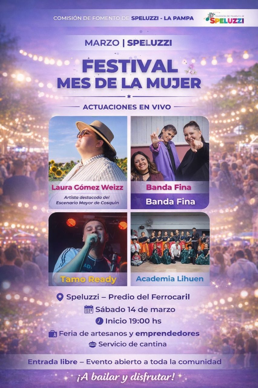 Speluzzi celebrará el Festival del Mes de la Mujer con música, danza y entrada libre