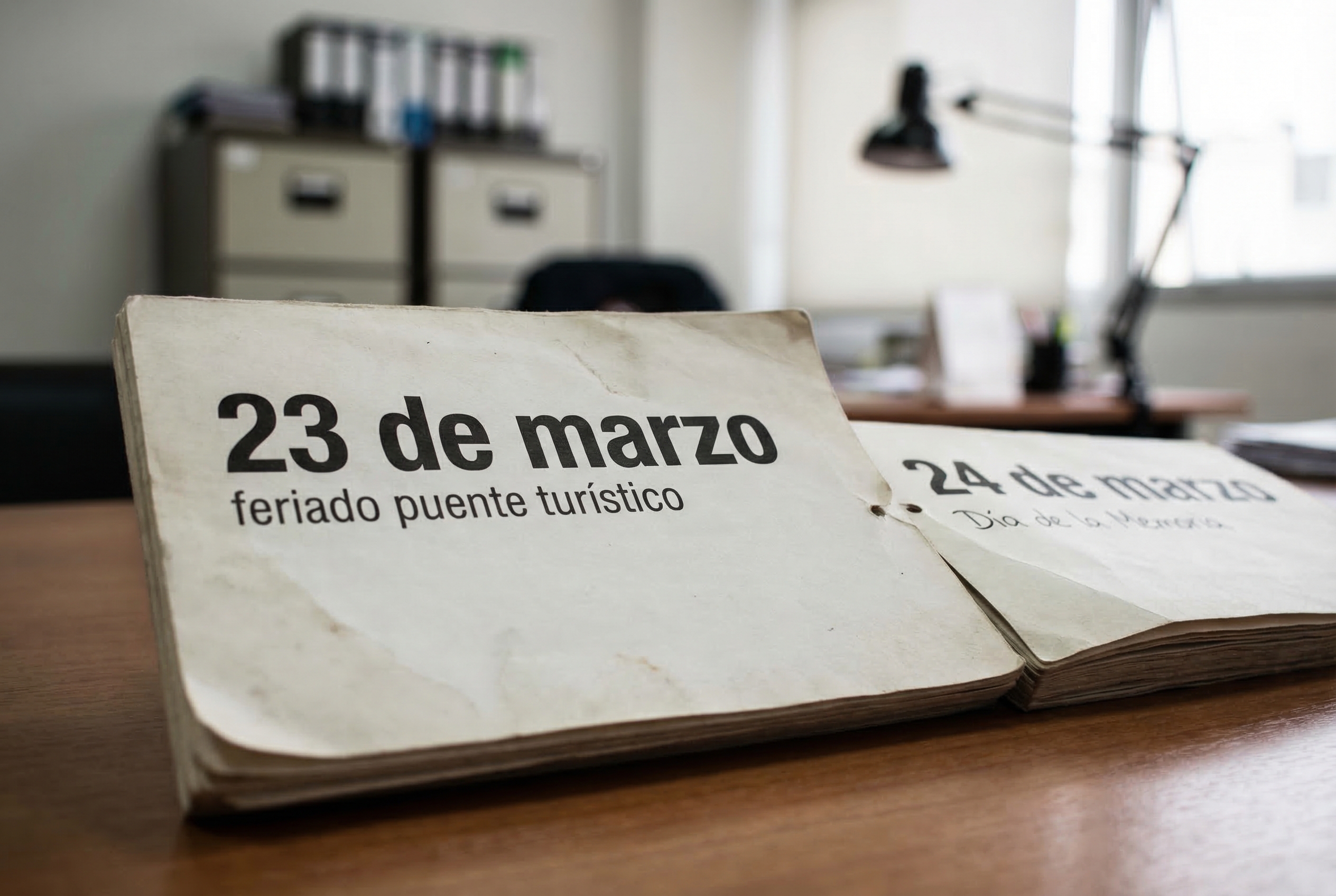 Feriados de marzo: el lunes 23 será puente turístico por el Día de la Memoria (Imagen ilustrativa IA - infopico.com)