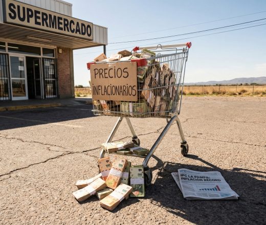 La inflación nacional de febrero fue del 2,9% y en la región Pampeana alcanzó el 3,0% (Imagen ilustrativa IA - infopico.com)