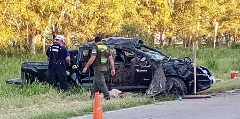 Cuatro pampeanos resultaron heridos tras un vuelco en una ruta cordobesa