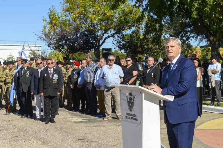 En el 44° aniversario de Malvinas, Ziliotto anunció un proyecto de ley para ampliar la pensión a familiares de veteranos