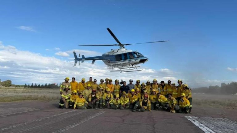 Capacitan a brigadistas y bomberos en el uso de medios aéreos contra incendios