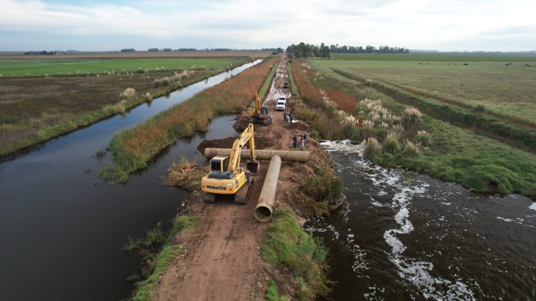 La Pampa y Buenos Aires coordinan obras para controlar los excesos hídricos en el Meridiano V