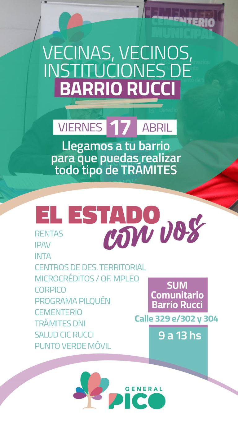 El programa “El Estado con Vos” llega al barrio Rucci con múltiples servicios para la comunidad