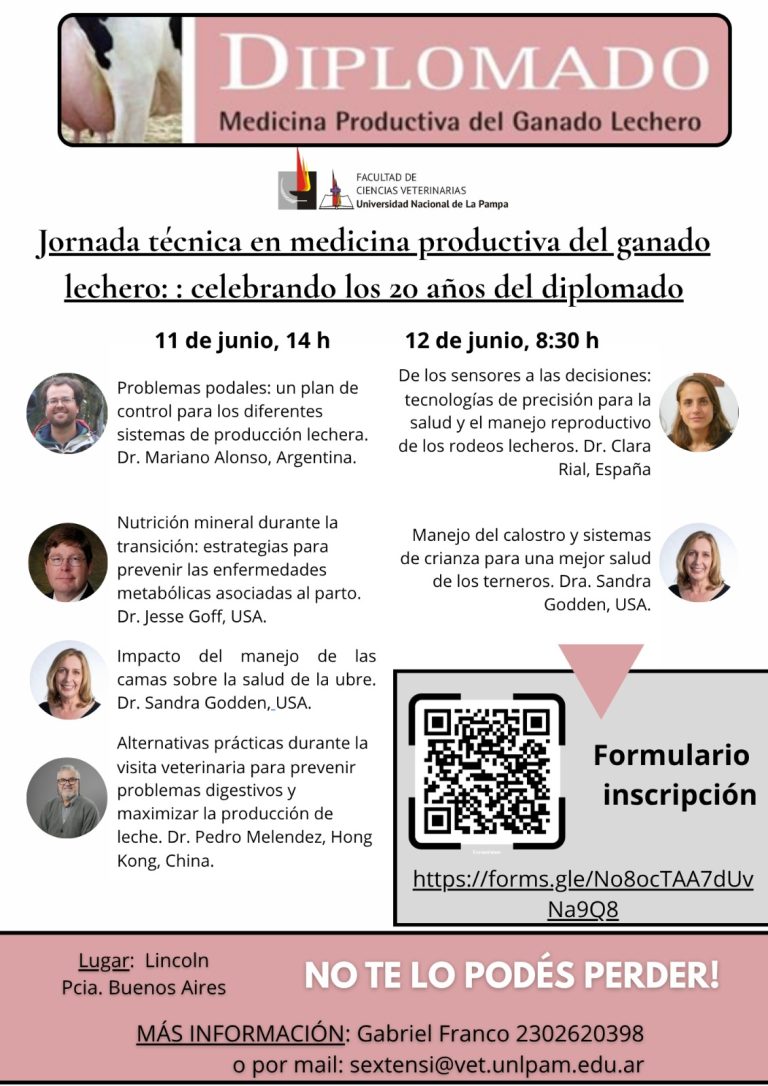 Lincoln será sede de una jornada técnica sobre medicina productiva del ganado lechero