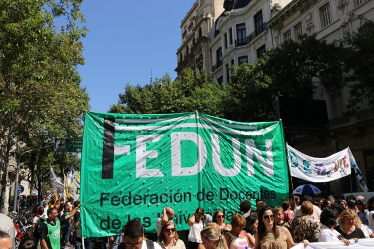 La FEDUN profundiza su plan de lucha: convocó a una nueva jornada de protesta y reclamó paritarias urgentes