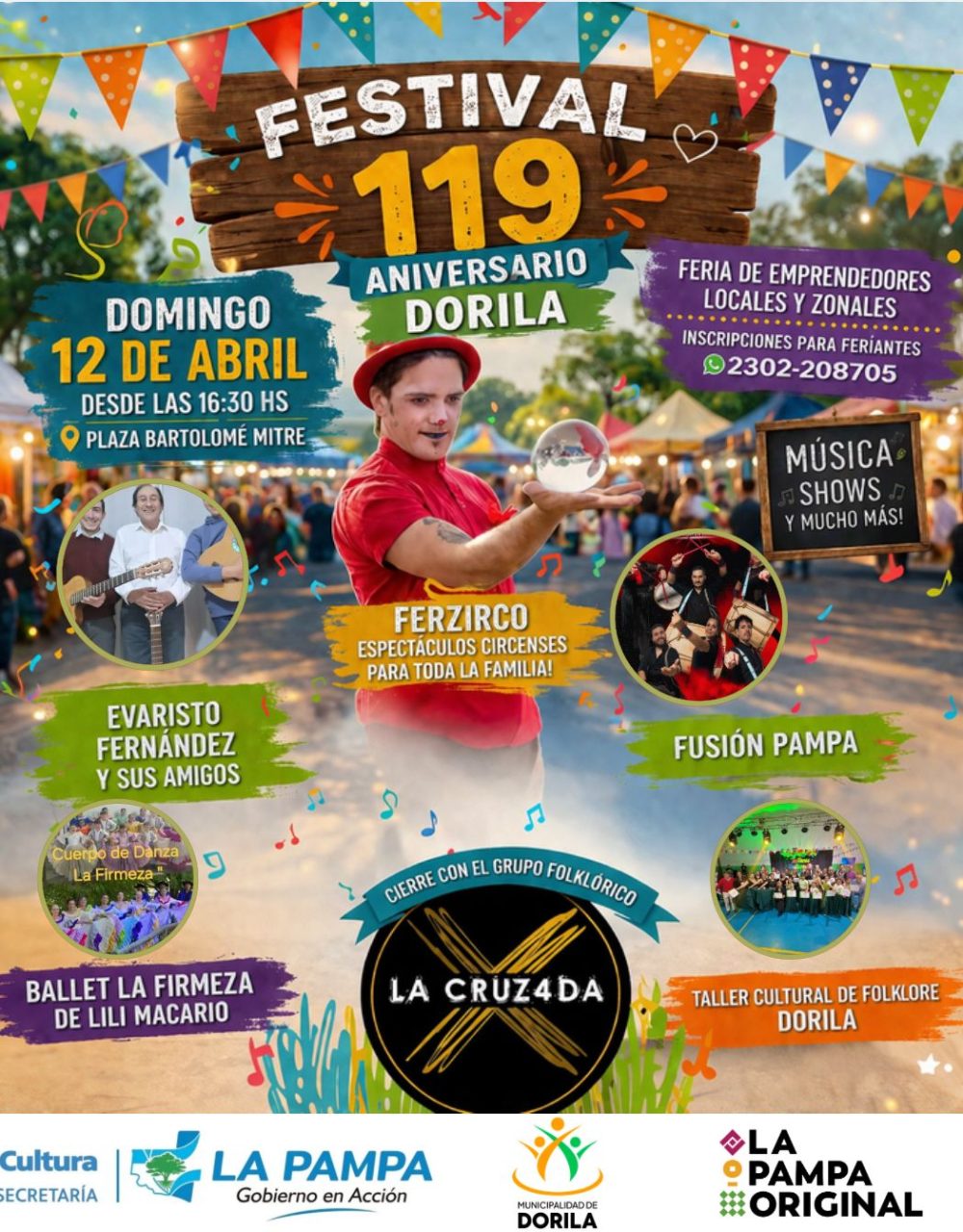 Continúan los festejos en Dorila: un gran festival familiar para celebrar su 119° aniversario