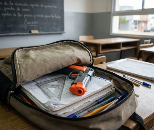Ni naturalizar ni minimizar: la importancia de los protocolos ante el hallazgo de un arma de jueguete en un colegio en General Pico (Imagen ilustrativa IA - infopico.com)