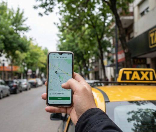Presentan un proyecto para regular el servicio de transporte mediante plataformas digitales en General Pico (Imagen ilustrativa IA - infopico.com)