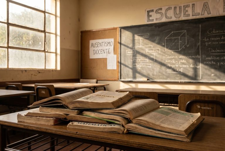 El ausentismo docente bajo la lupa: cómo impacta en la continuidad pedagógica de los alumnos pampeanos (Imagen ilustrativa IA - infopico.com)
