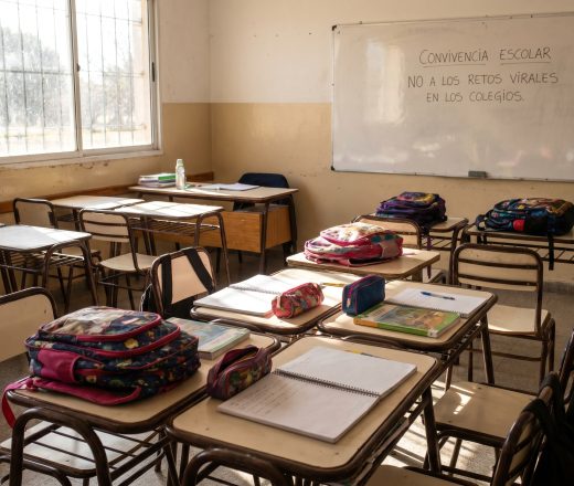 "Los chicos están pacificando las escuelas": cómo responden los estudiantes pampeanos ante los retos virales (Imagen ilustrativa IA - infopico.com)