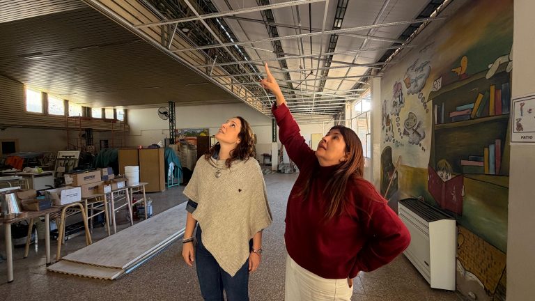 Obras Públicas supervisa las reparaciones en escuelas de Santa Rosa afectadas por el temporal de febrero