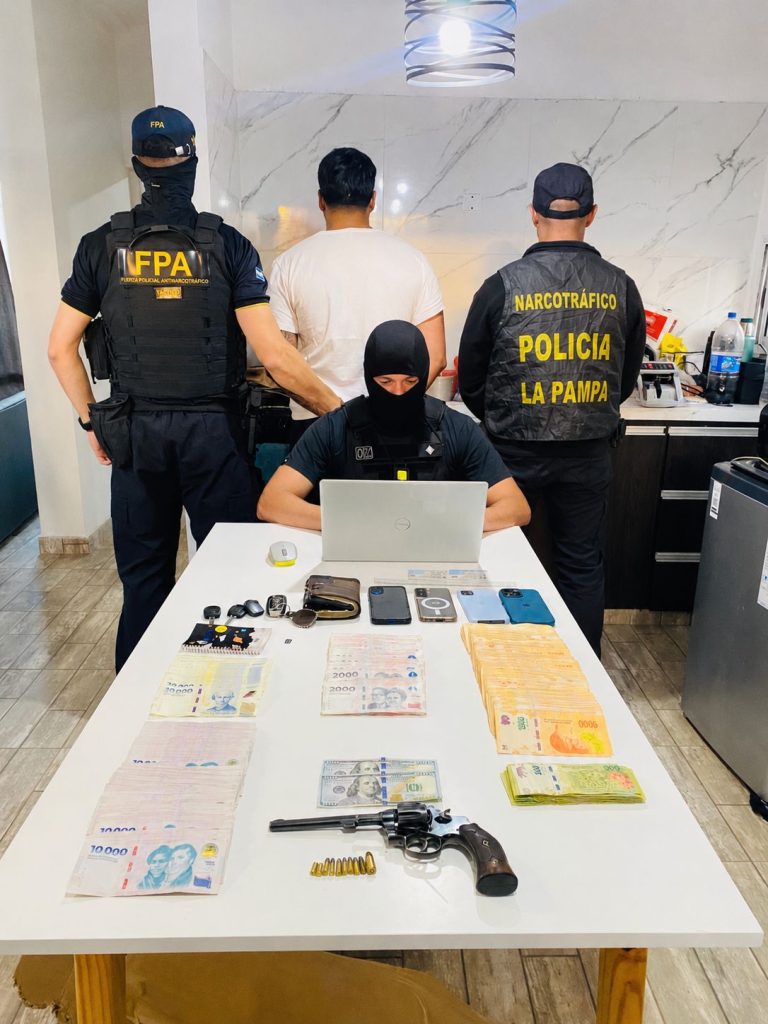 Operativo antidrogas en La Pampa y Córdoba: desbaratan una red y detienen a cuatro personas