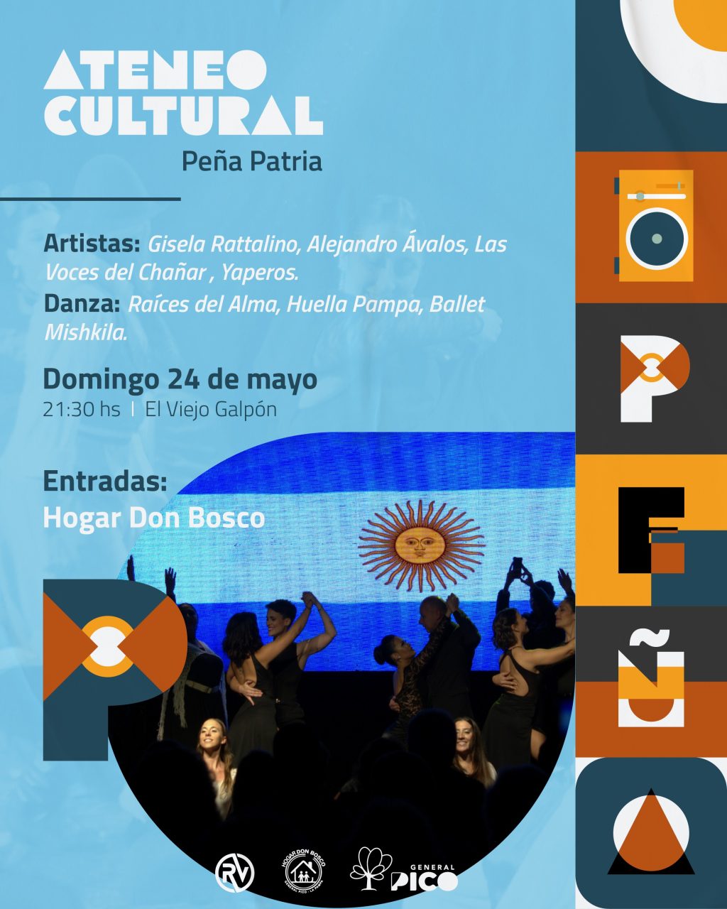 Ateneo Cultural: llega la peña solidaria “Esperando el 25” a El Viejo Galpón