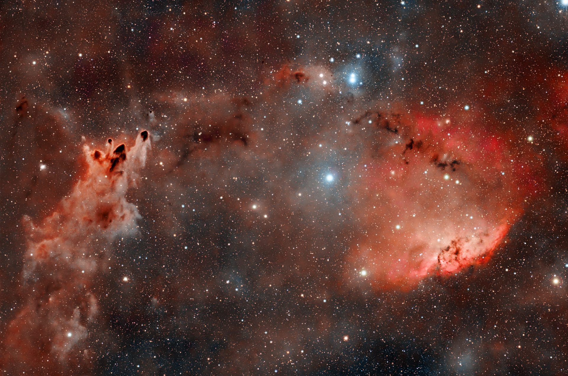 Captan impresionantes imágenes de nubes interestelares y nebulosas desde los cielos de La Pampa