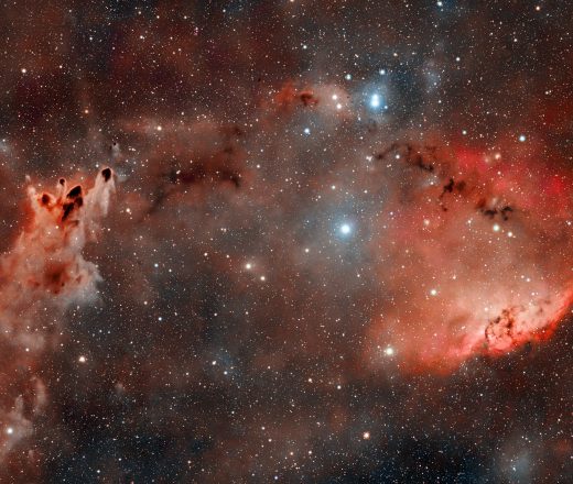Belleza cósmica desde La Pampa. La nebulosa Gum 10 y los glóbulos estelares CG 30 y 31, ubicados a más de 1.000 años luz de la Tierra, capturados bajo los cielos de nuestra provincia por Matías Tomasello.