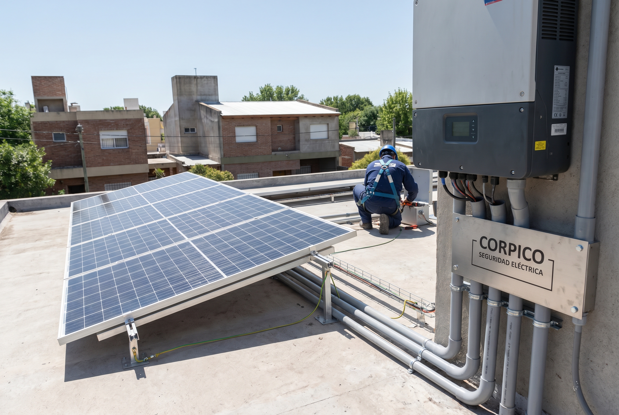 Corpico informó los requisitos para conectar sistemas de energía solar a la red eléctrica (Imagen ilustrativa IA - infopico.com)
