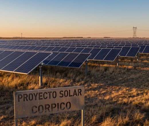 Corpico evalúa desarrollar su propio parque solar en General Pico (Imagen ilustrativa IA - infopico.com)