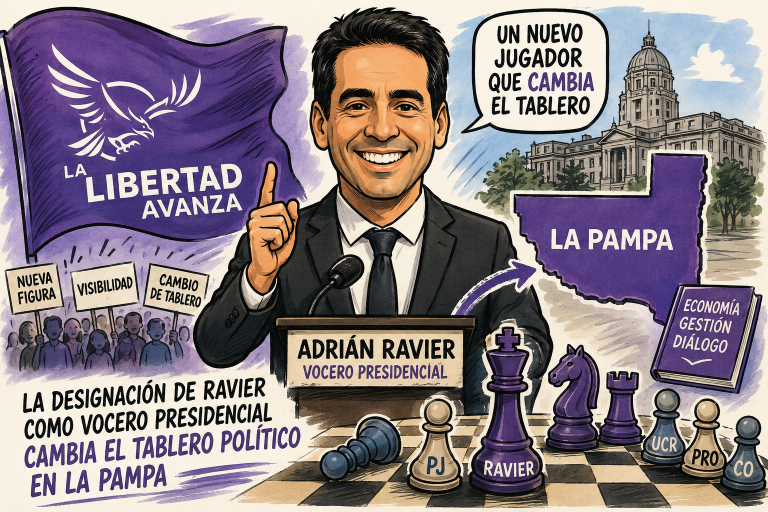 La designación de Ravier como vocero presidencial cambia el tablero político en La Pampa
